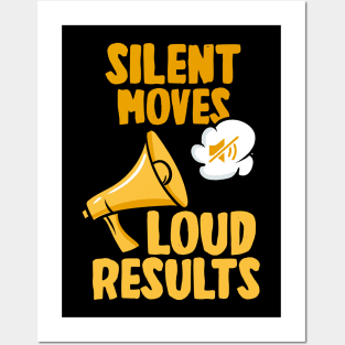 Silent Moves Loud Results Posters and Art